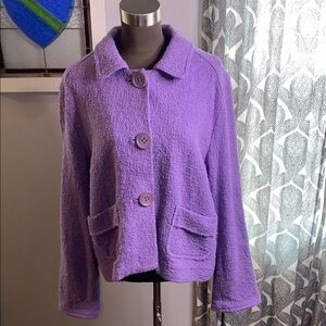 Avoca Renaissance 100% cotton Women's Pale Purple Blazer